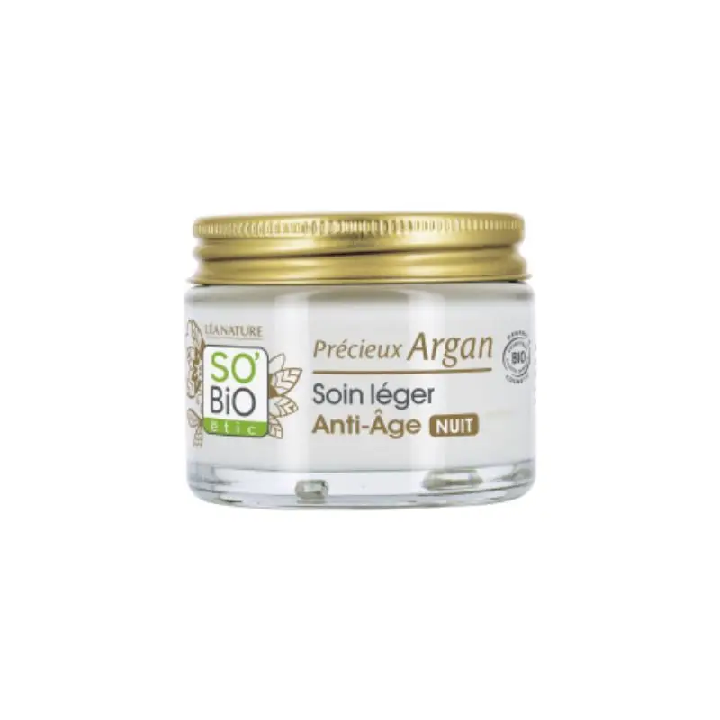 SO’BiO étic - Lichte Argan Anti-Aging Nachtcrème - Afbeelding 2